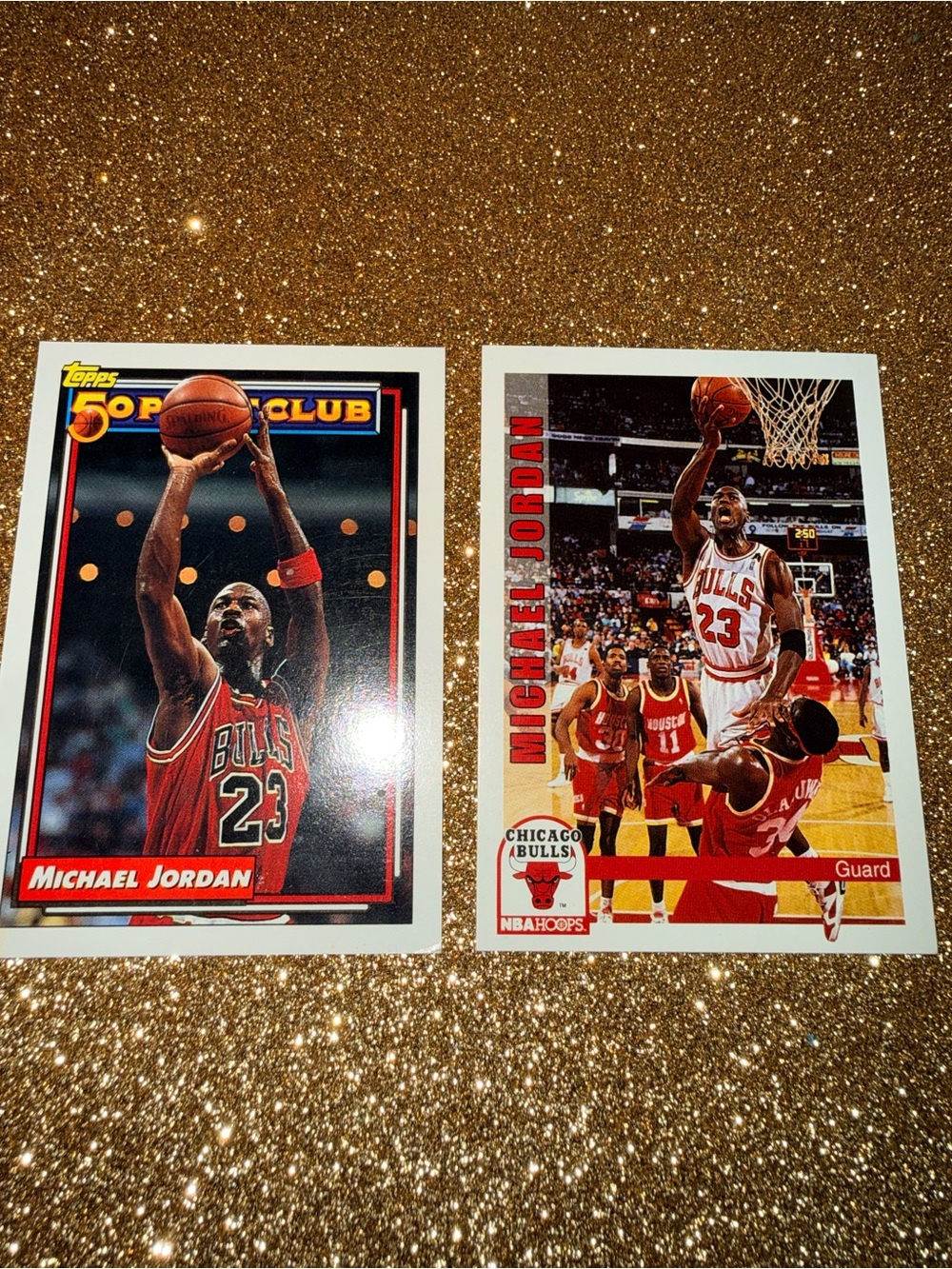 Topps Michael Jordan Card - Red/Yellow/Gold